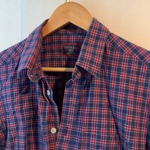 Untuckit dress shirt flannel plaid